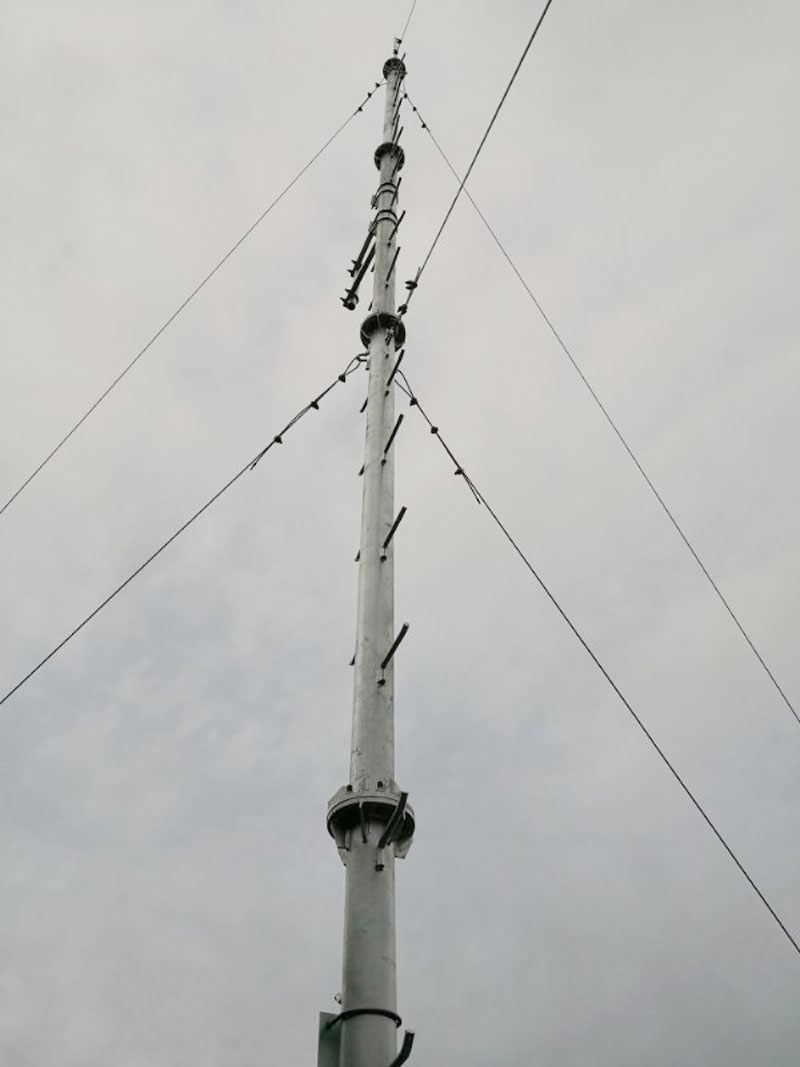 甘肅山頂10米桅桿通訊塔