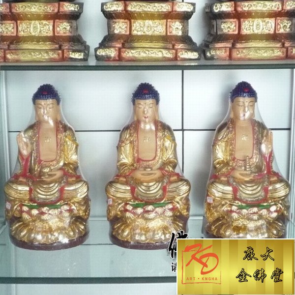 玻璃钢三宝佛，玻璃钢彩绘雕塑 (11).jpg