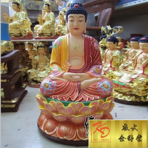 玻璃钢三宝佛，玻璃钢彩绘雕塑 (13).jpg