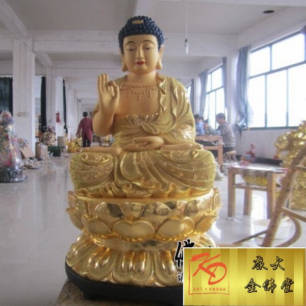 玻璃钢三宝佛，玻璃钢彩绘雕塑 (27).jpg