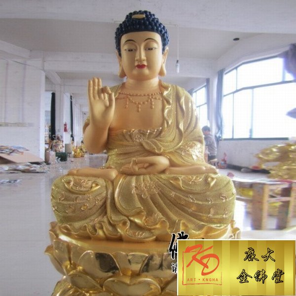 玻璃钢三宝佛，玻璃钢彩绘雕塑 (28).jpg