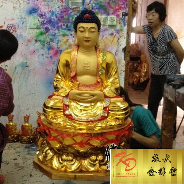 玻璃钢三宝佛，玻璃钢彩绘雕塑 (30).jpg