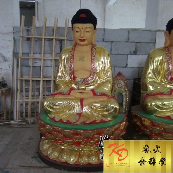 彩绘三宝佛，三宝佛雕塑 (7).jpg