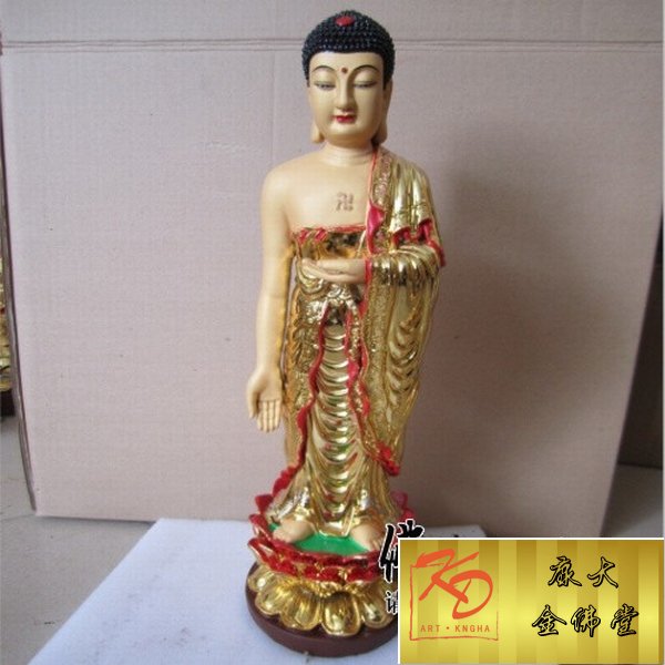 玻璃钢三宝佛，玻璃钢彩绘雕塑 (15).jpg