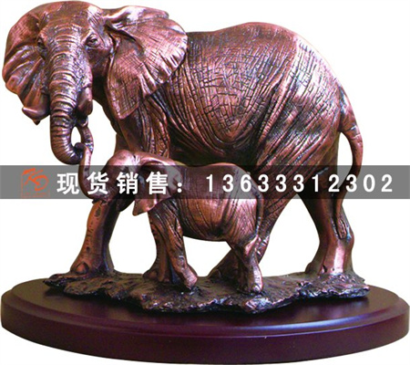 圆雕-母子象.jpg